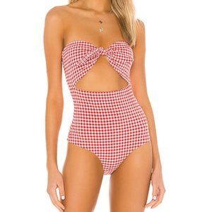 ONIA - Marie One Piece in Red Gingham - Size S